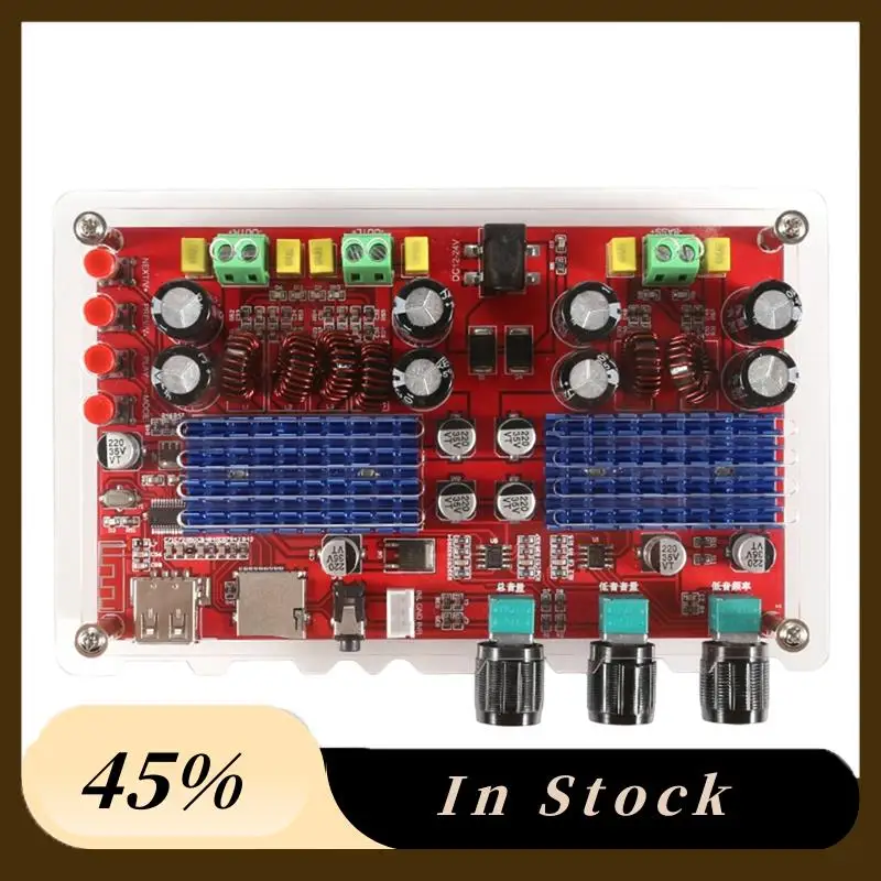 

Новая плата цифрового усилителя TPA3116D2 Bluetooth 2.1 XH-M560, высокая мощность DC12-24V U-диска, плата декодера TF-карты
