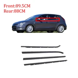 4 Pieces Black Outside Window Glass Rubber for Hyundai I30 83220-2L000 Glass Protector Weatherstrip for I-30 2008-2011 Sealing