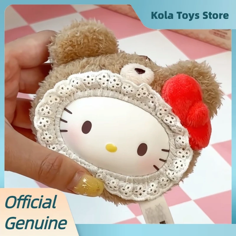 本物のサンリオふわふわテディベアシリーズブラインドボックス可愛いビニールぬいぐるみペンダントフィギュア人形クロミメロディミステリーボックストイズギフト