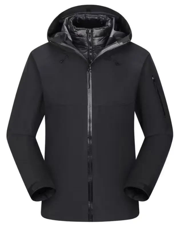 

Able New Jacket Two-piece Set Removable Down Jacket Men's and Women's Windproof and Waterproof Mountaineering Ski Jacket Down Li