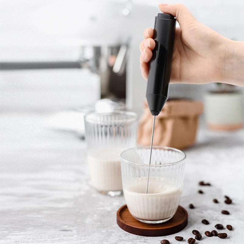 Elétrico handheld ovo batedor de espuma fabricante leite frother liquidificador alimentado por bateria misturador bebida para ovo café leite