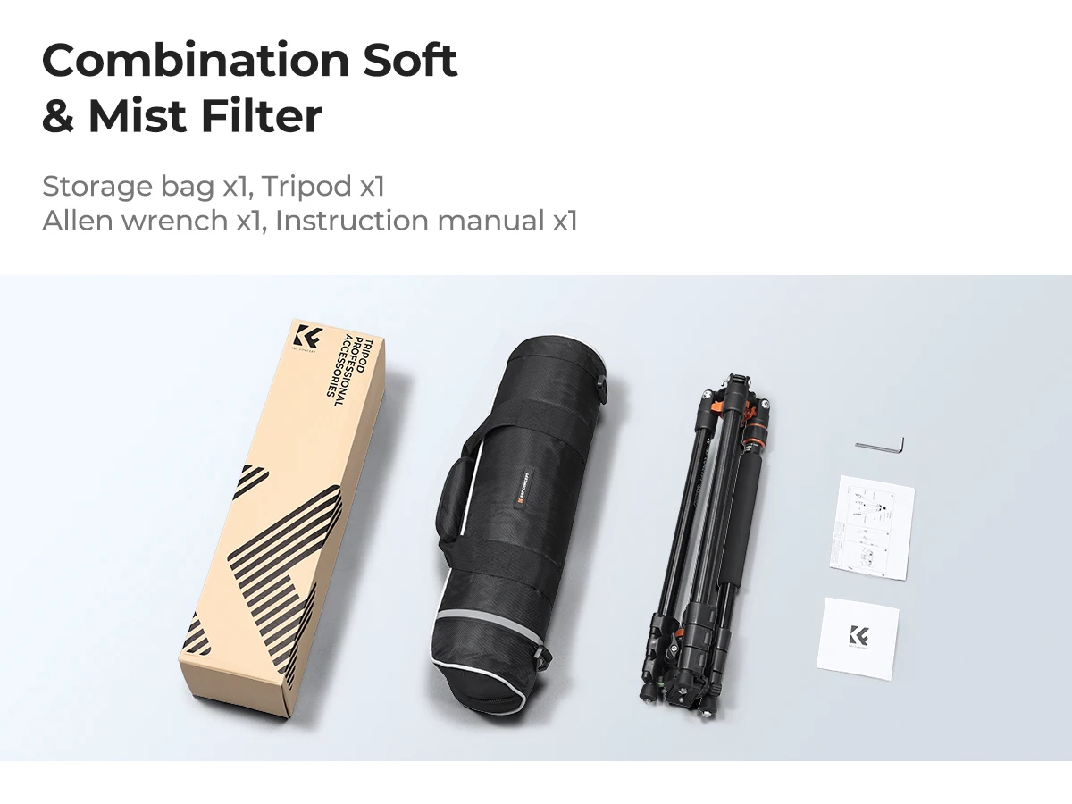 K&F CONCEPT camerastatief 81" aluminium camerastatief draagbaar vlog-statief converteerbaar monopod 22lbs draagvermogen voor DSLR O234A7+BH.28L