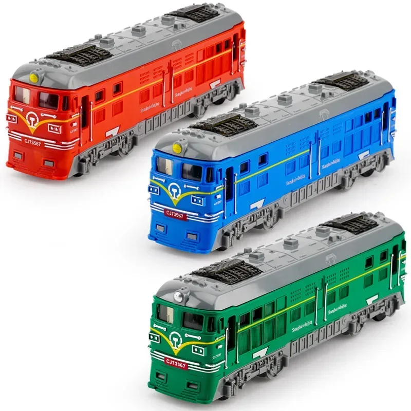 Train Model car Inertia Children toys baby Simulation Traffic Rail Car Educational boys birthday gifts hot sale