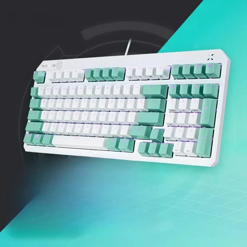 TX98 Gaming Keyboard RGB Mechanical Switch Wired Full Key Flushless IP57 Water and Dust Resistant 98 Array