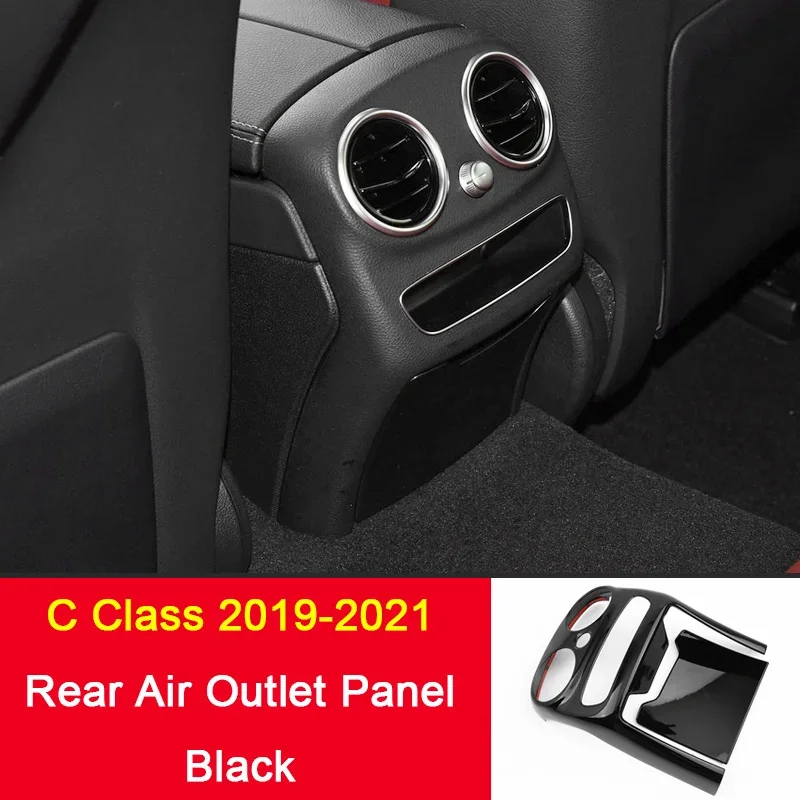 Car Rear Air Conditioner Vent Outlet Panel Cover Frame For Mercedes Benz A C E Class GLA GLB GLC W205 W213 X254 Auto Accessory
