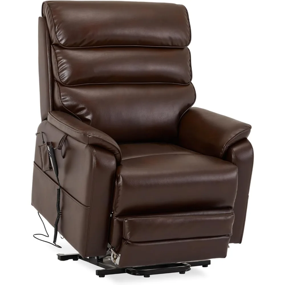 9298L Big Tall Man Lay Flat Sillón reclinable Extra grande Silla elevadora eléctrica de gran tamaño Masaje térmico de doble motor para personas mayores, Ext