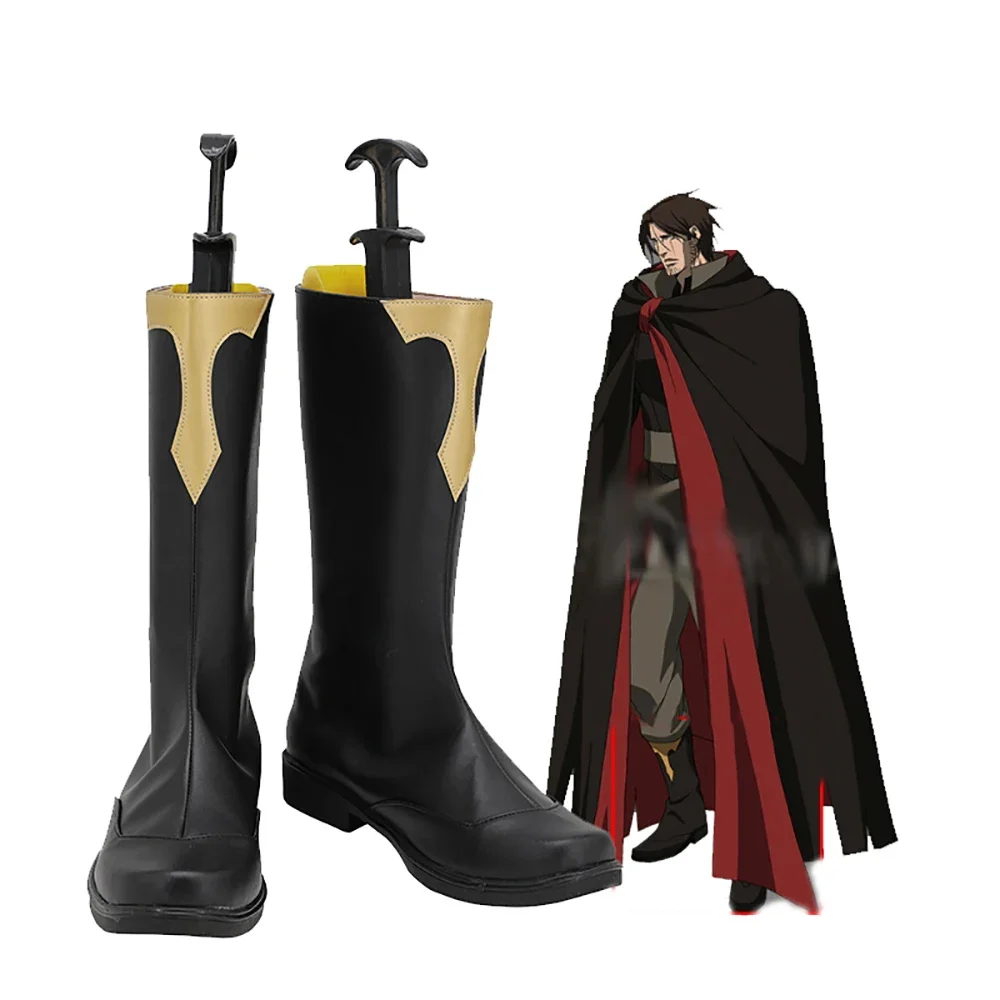 

Castlevania Trevor Belmont Cosplay Boots Black Shoes Custom Made Any Size