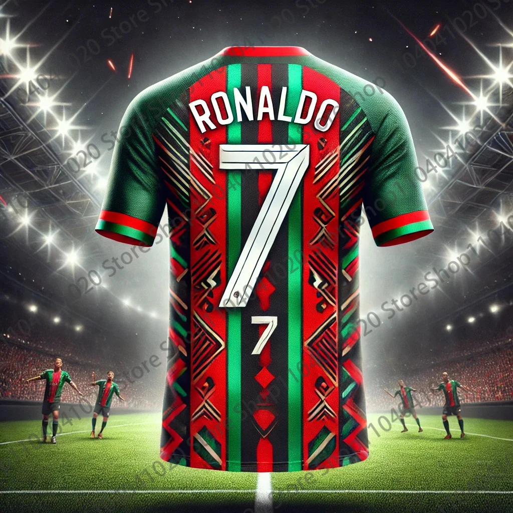 Portugal No.7 Printed Kids Adult Sports Shirt Summer Outdoor Football Shirt T-shirt Daily Game Training Jersey Clothing