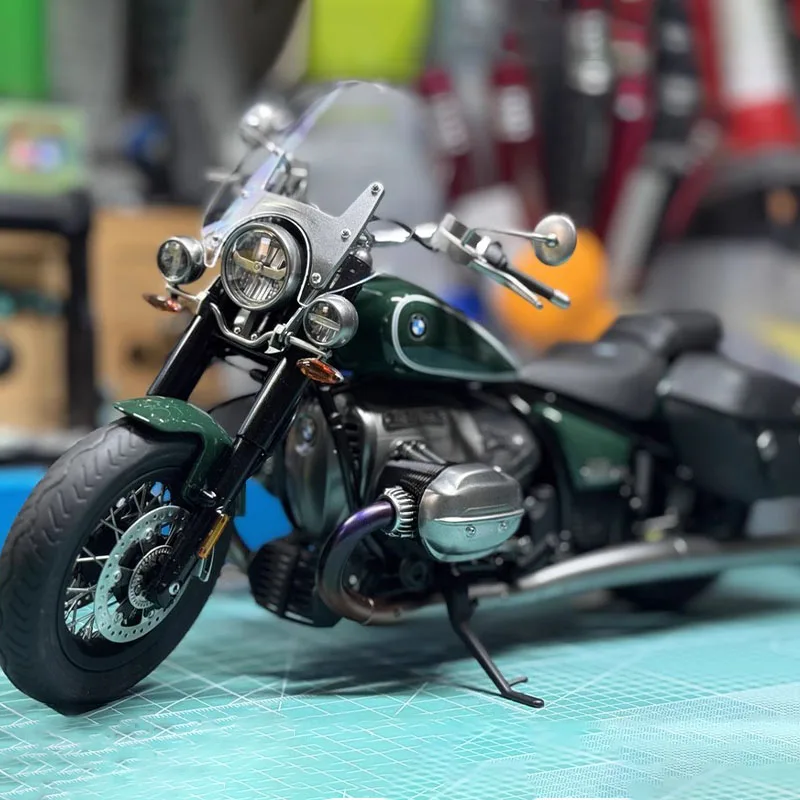 オートバイの組み立てモデル,組み立てられた図,子供のための誕生日プレゼント,1:9 meng bmw r 18, Mt-006,誕生日プレゼント