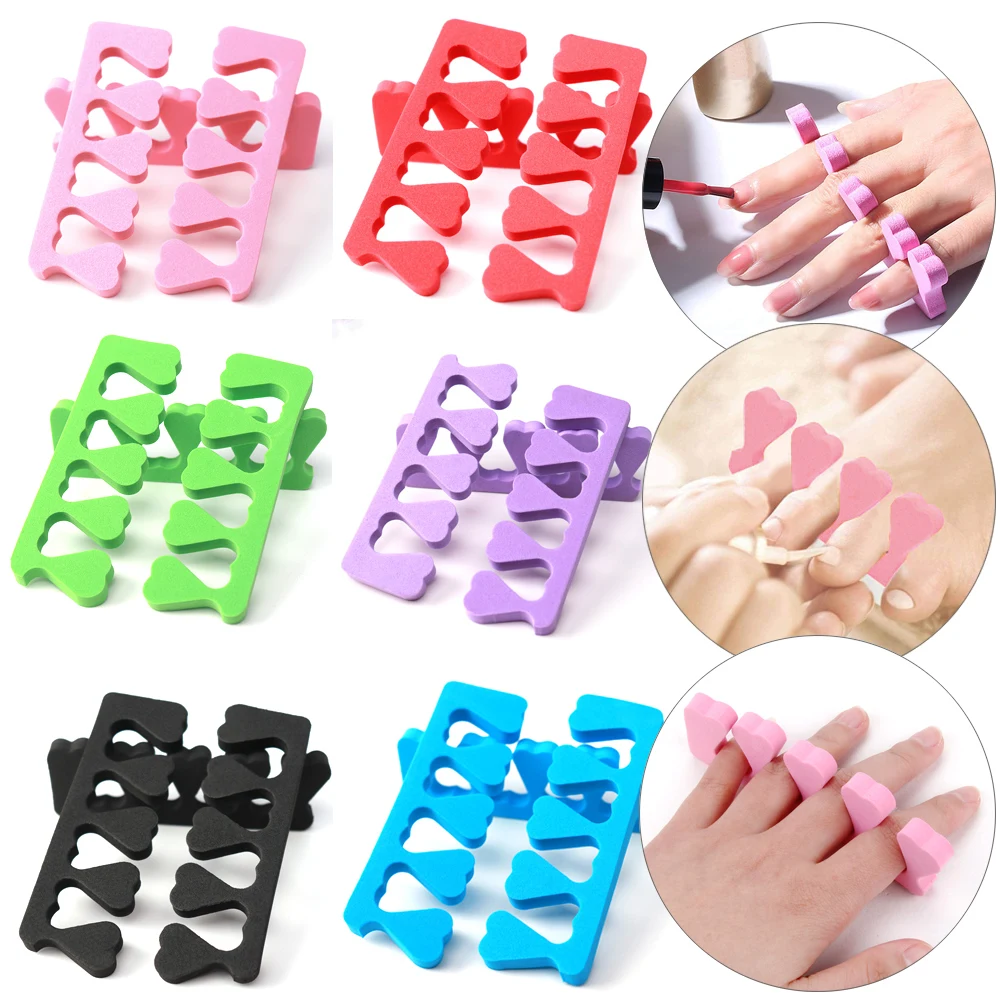 

50/100Pcs Nail Art Toe Separator Foot Fingers Separators Sponge Pedicure Toe Spacer Divider Gel UV Polish Beauty Manicure Tools