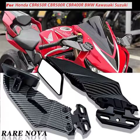 New cbr650r Rearview Mirror motorcycle For Honda CBR 650R CBR250R CBR600R CBR1000R Modified Wind Wing Adjustable Rearview Mirror