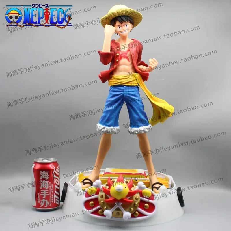 50cm  Anime Luffy One Piece Figurine Monkey D. Luffy Action Figures Sunshine Of The Miles Pvc Gifts Collection Statue Model Toys