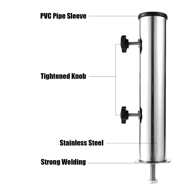 Umbrella Mount Stand Tube Outdoor Parasol Base Holder Insert Pipe Sleeve, For Outside Garden Backyard Balcony