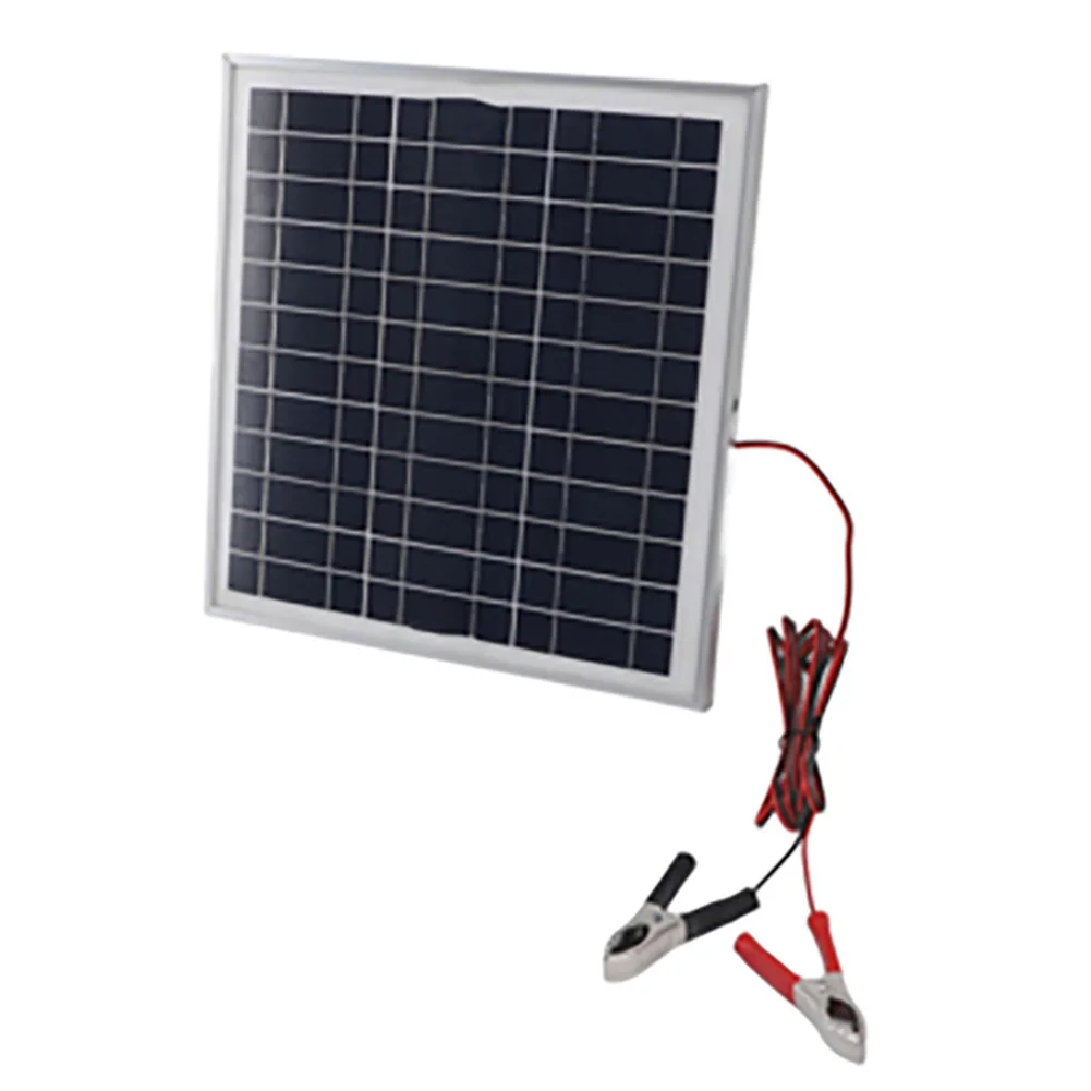 20W Portable Solar Panel for 12V Battery For Charging Weatherproof Aluminum Frame Monocrystalline 280x270x20mm