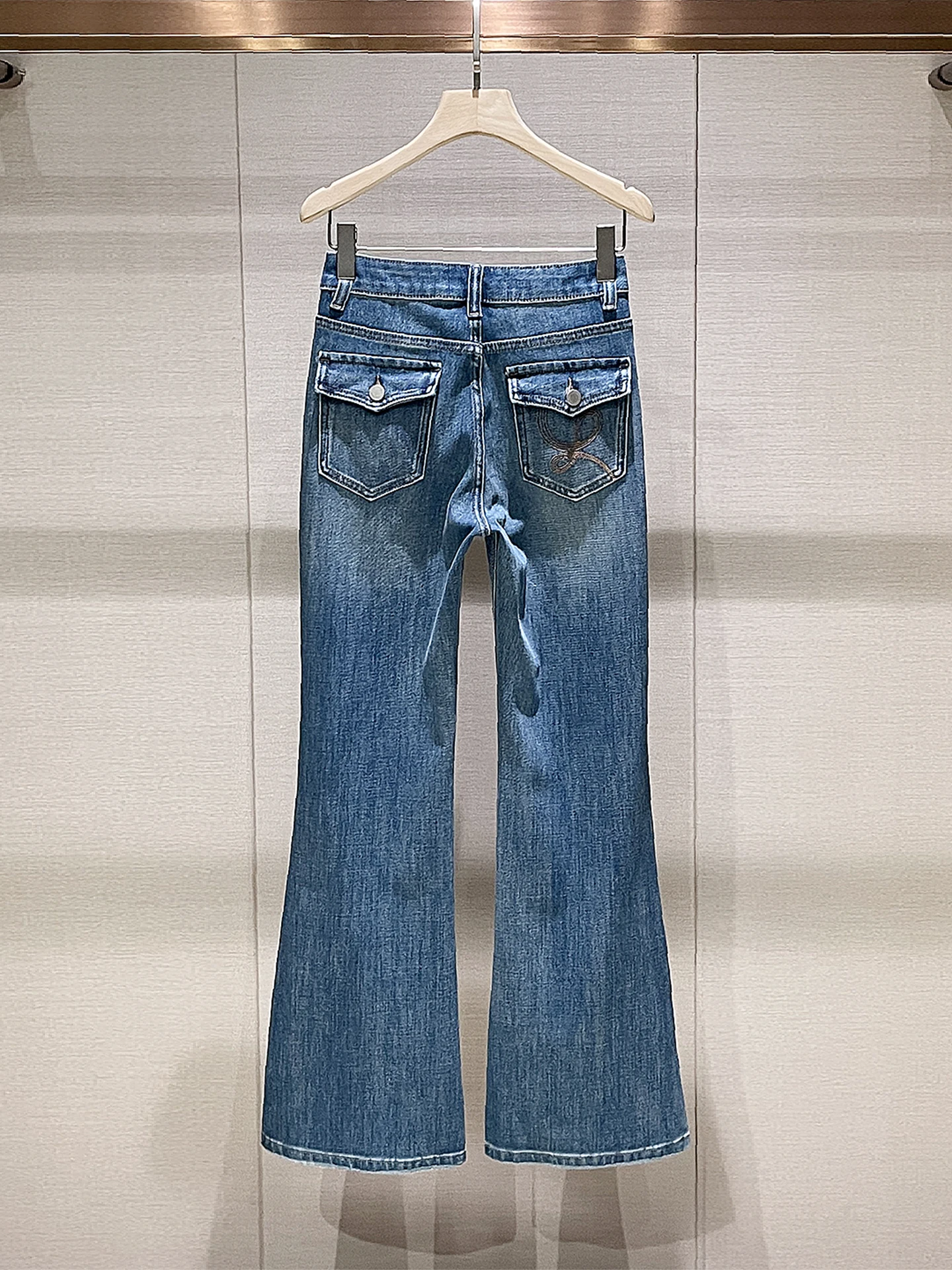 

Retro Waed Slim Fit High Waist Denim Jeans Women's Spring 2026 Wide Leg Pants Long Tapered Bootcut Casual Straight Leg Jeans