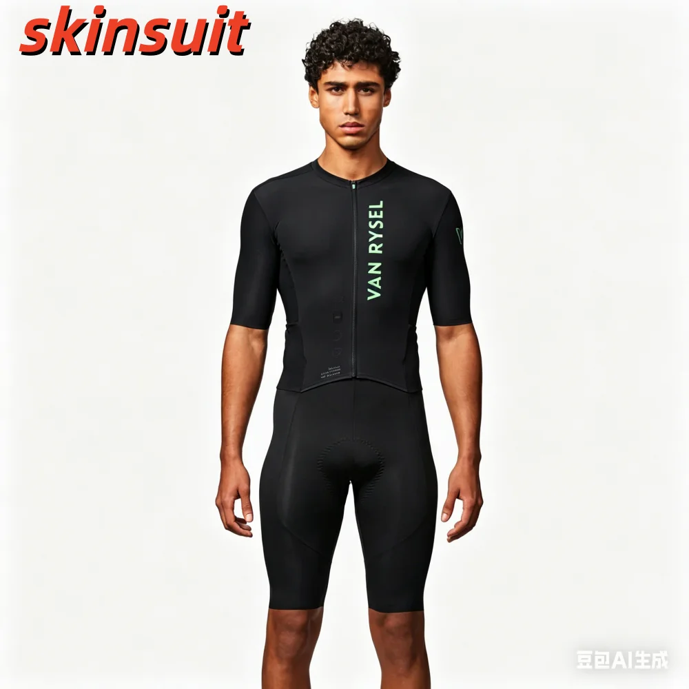 Cycling Triathlon Suit Men Cycling Short Sleeve Quick Dry Jumpsuit Trisuit skinsuit Bicycle Equipment Mono Ciclismo Hombre 2026 view 3