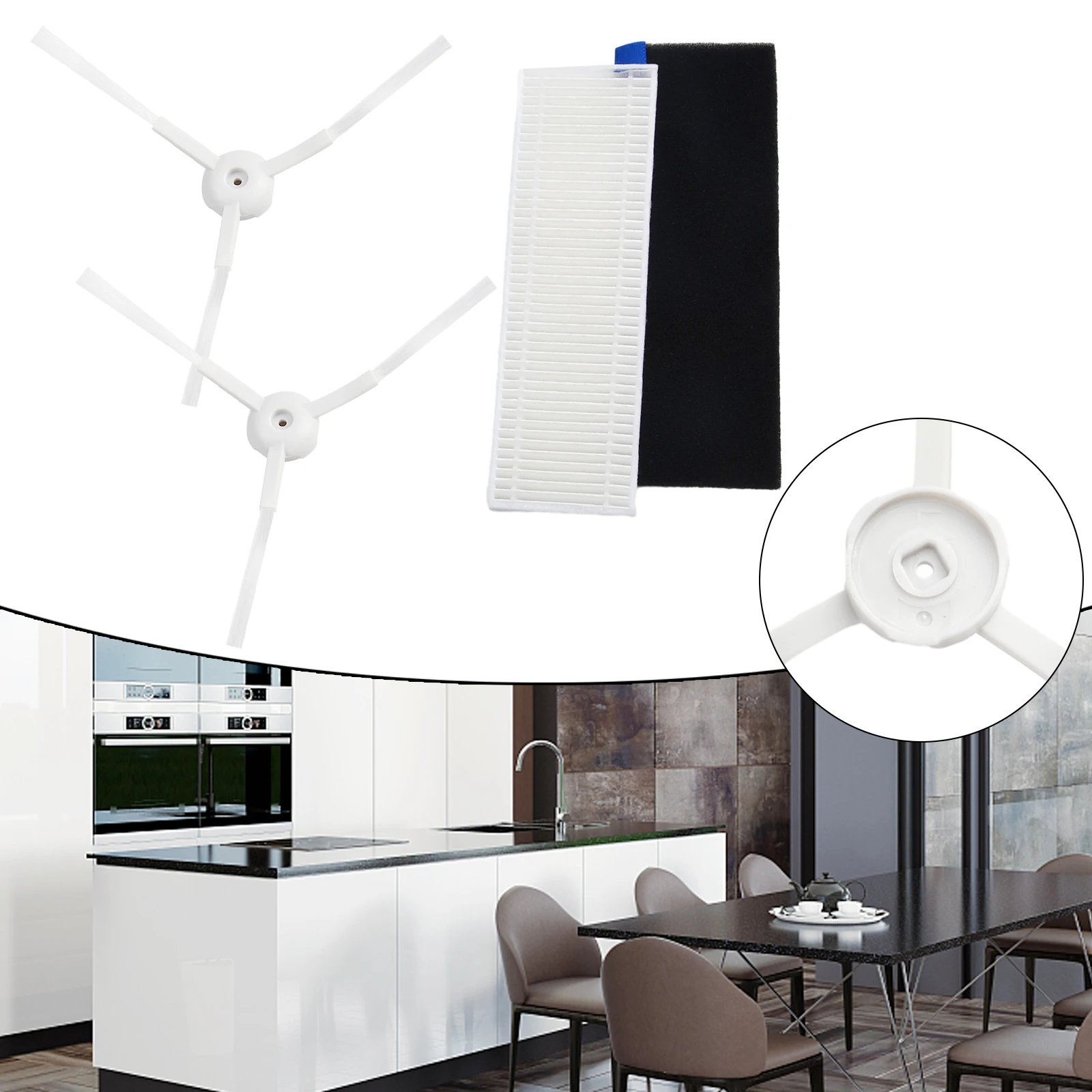 

Запасные части для робота-пылесоса Xplorer 95RR7987, боковые щетки и фильтры для улучшения удаления пыли