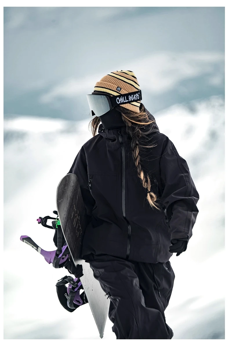 John Snow 2026 Ski-Jacke & -Hose im amerikanischen Stil, Unisex, wasserdicht, thermisch, Snowboard-Mantel, lockere Passform, Wintersport für Herren und Damen – Detail 29
