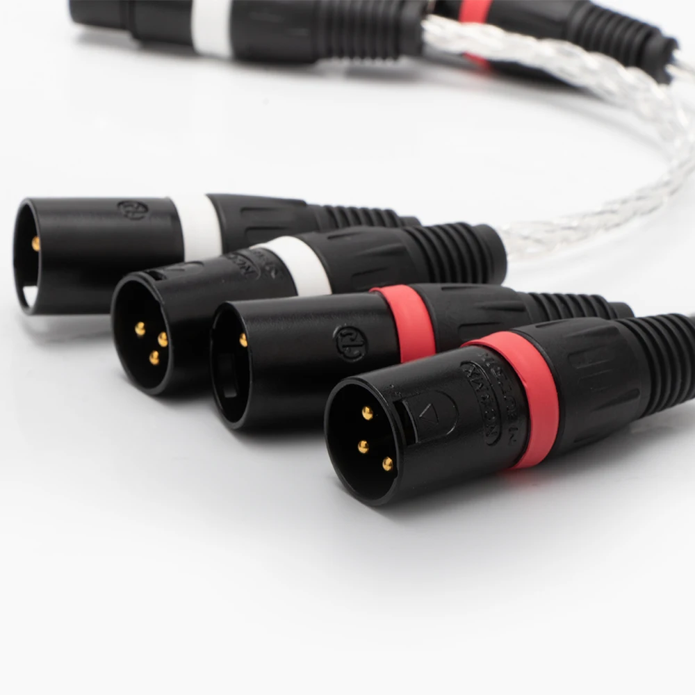 XLR أنثى إلى ثنائي XLR ذكر محول ميكروفون الصوت XLR إلى XLR Y-Splitter كابل متوازن