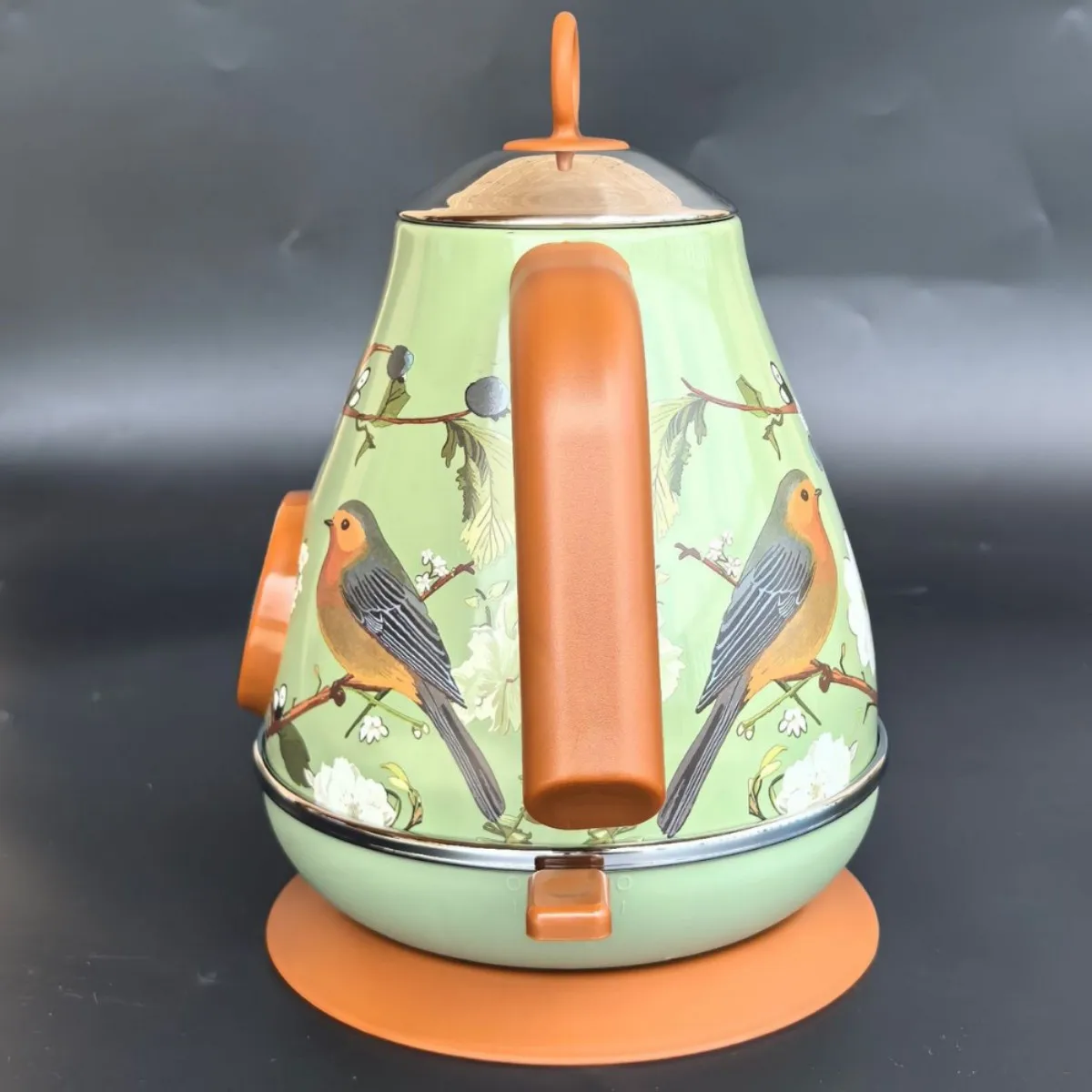 Bollitore elettrico retrò da 1850 W / 1,7 L con display della temperatura Bollitore bollente in acciaio inossidabile 304 Spegnimento automatico Teiera Utensili da cucina