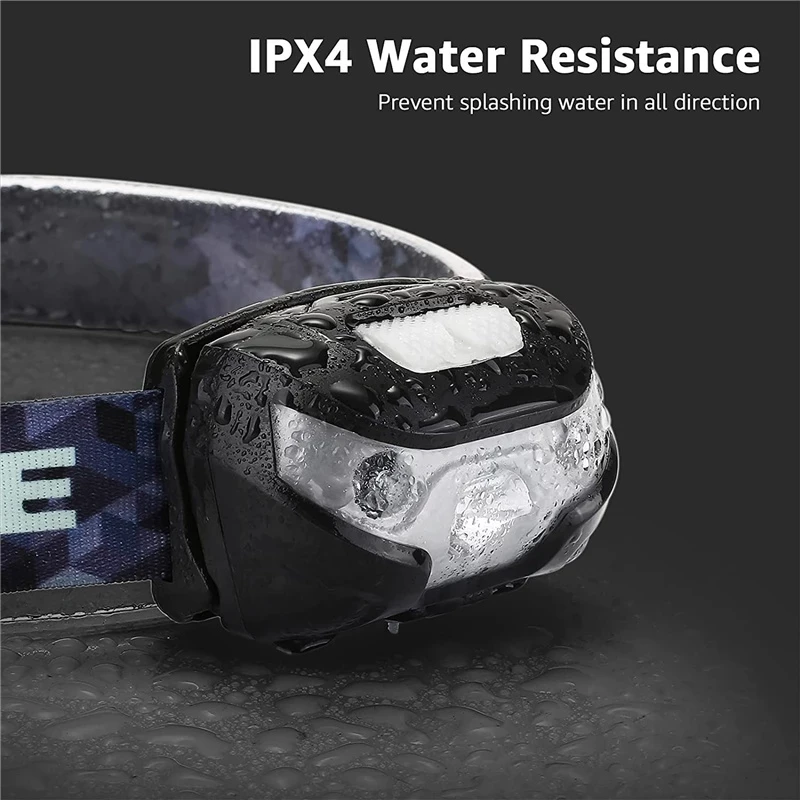 High Power Hands-free LED Headlamp Motion Sensor head lamp LED headlight Torch Built-in battery inductive with Portable box