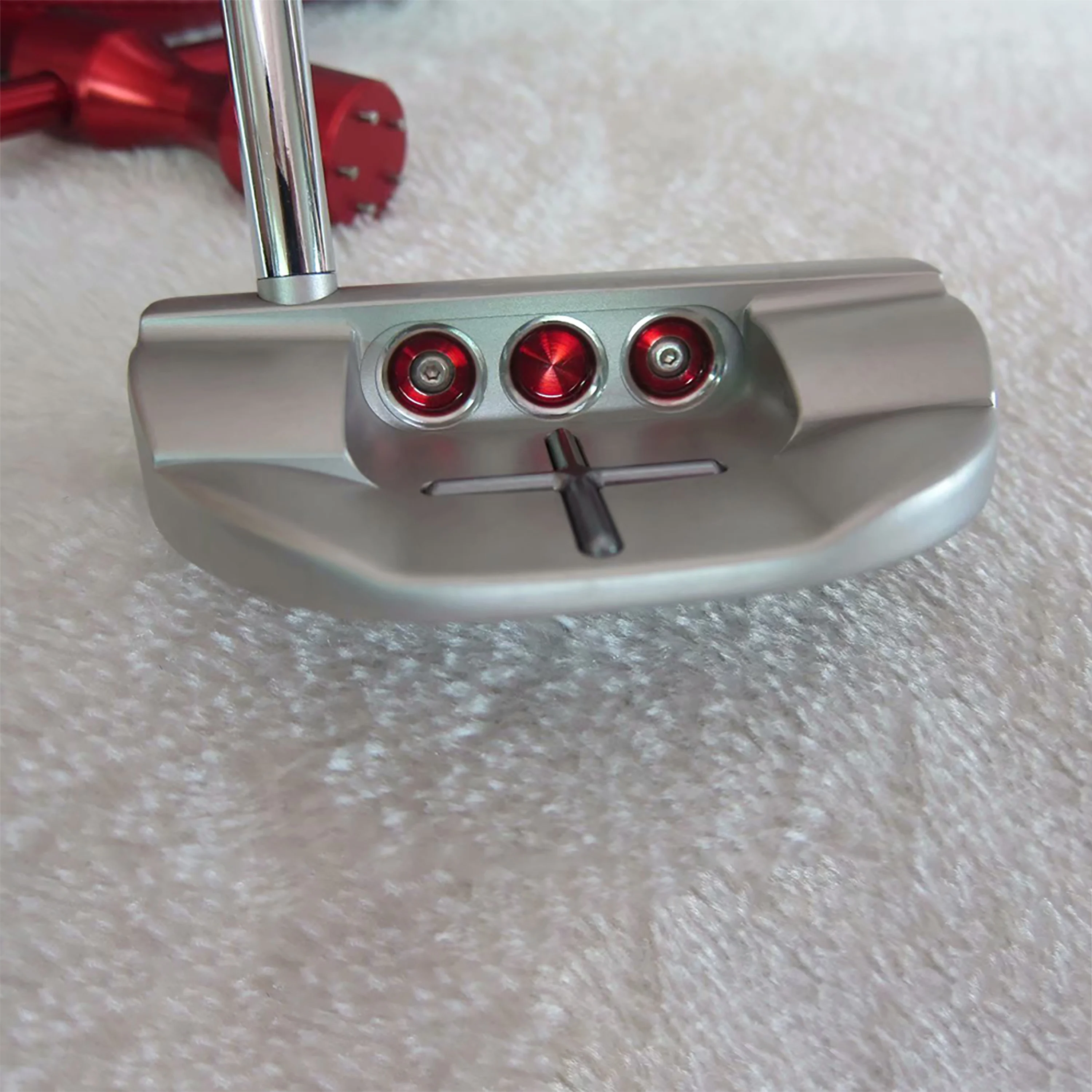 Right hand forged OEM golf putter with stainless steel numerical control milled putter head