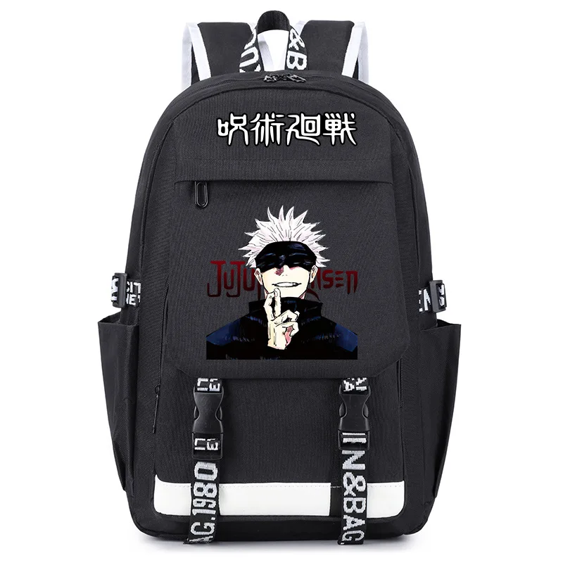 

Популярный аниме-рюкзак Jujutsu Kaisen, студенческий школьный рюкзак, водонепроницаемая сумка на плечо большой вместимости, модный рюкзак