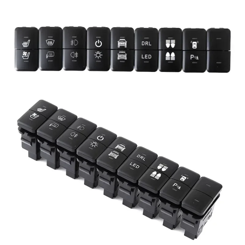 For Toyota FJ Cruiser And Prado LC120 DRL LED Fog Light Power Supply Dual Key Switch Button With Wire 1PCS 86310 60040