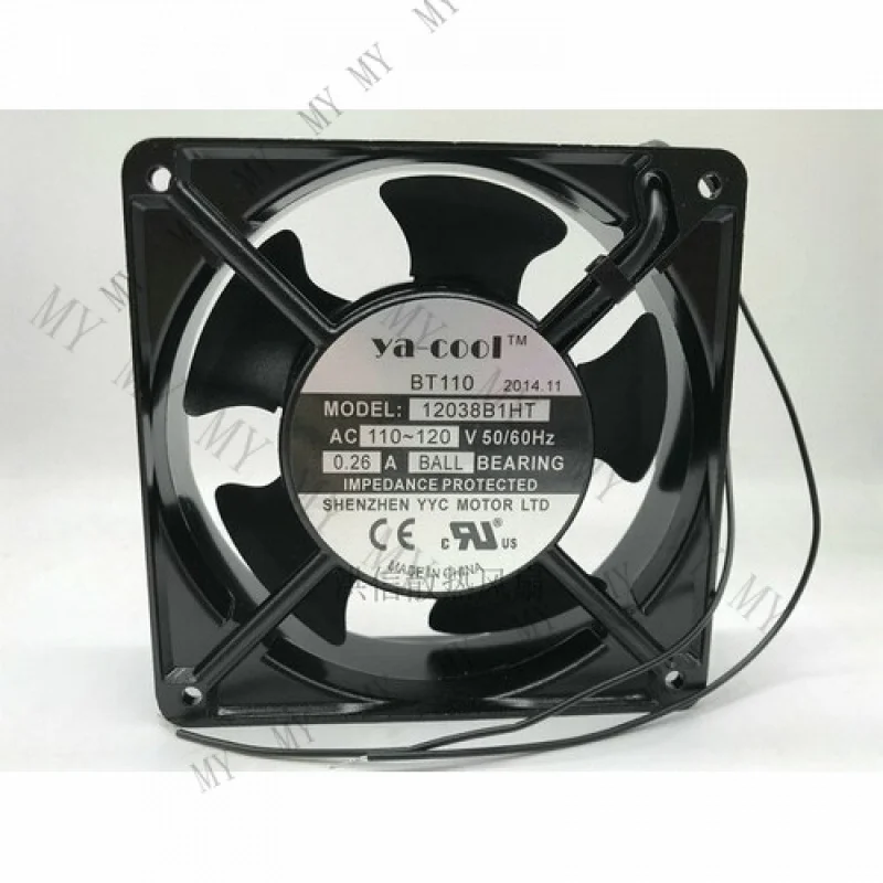 

TT 1pcs for Ya-cool BT110 12038B1HT 110-120V 0.26A 12CM 12038 cooling fan