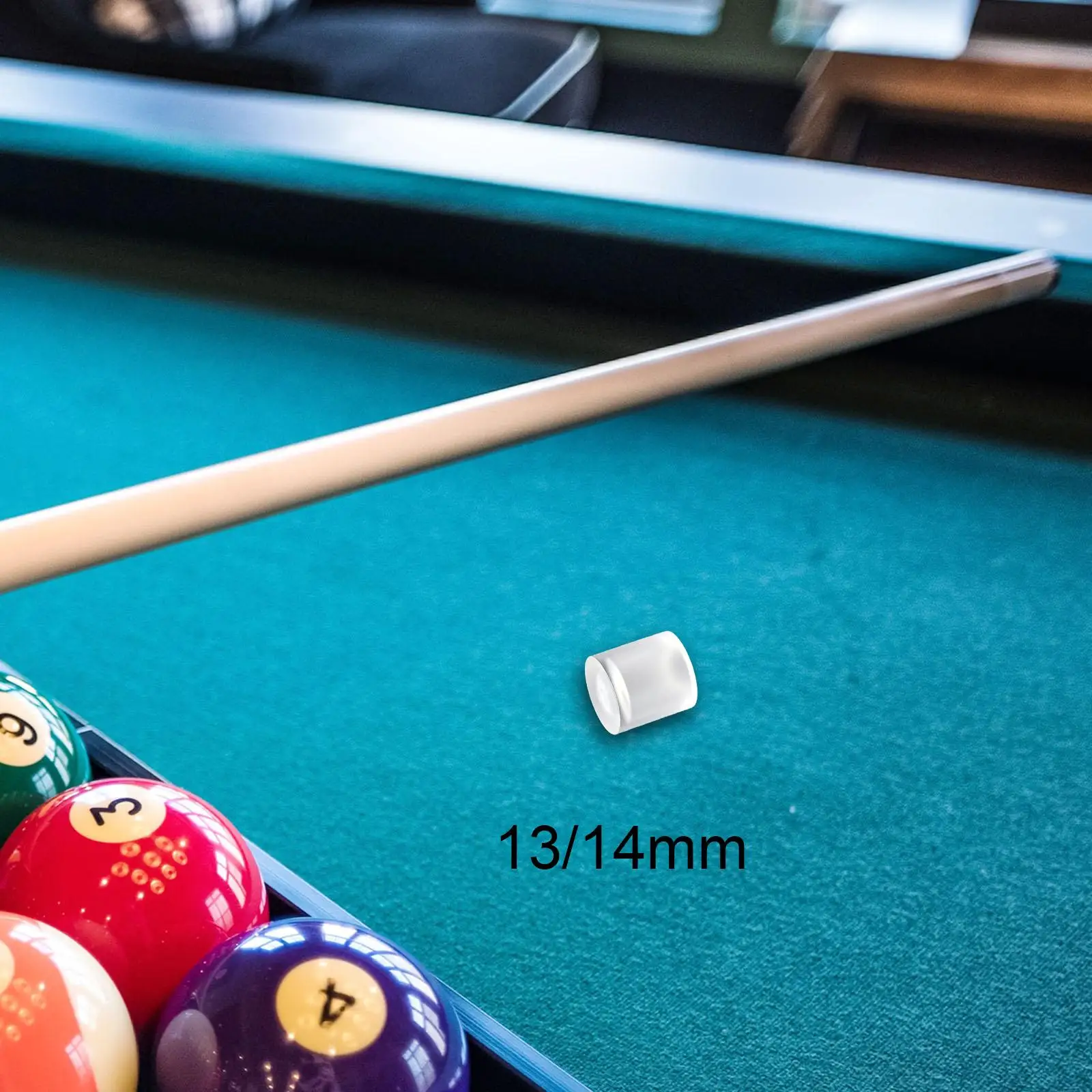 

Pool Cue Ferrule Acrylic Rod Snooker Stick Tip Replacement Billiard Repair Accessory for Table Maintenance and Home Use