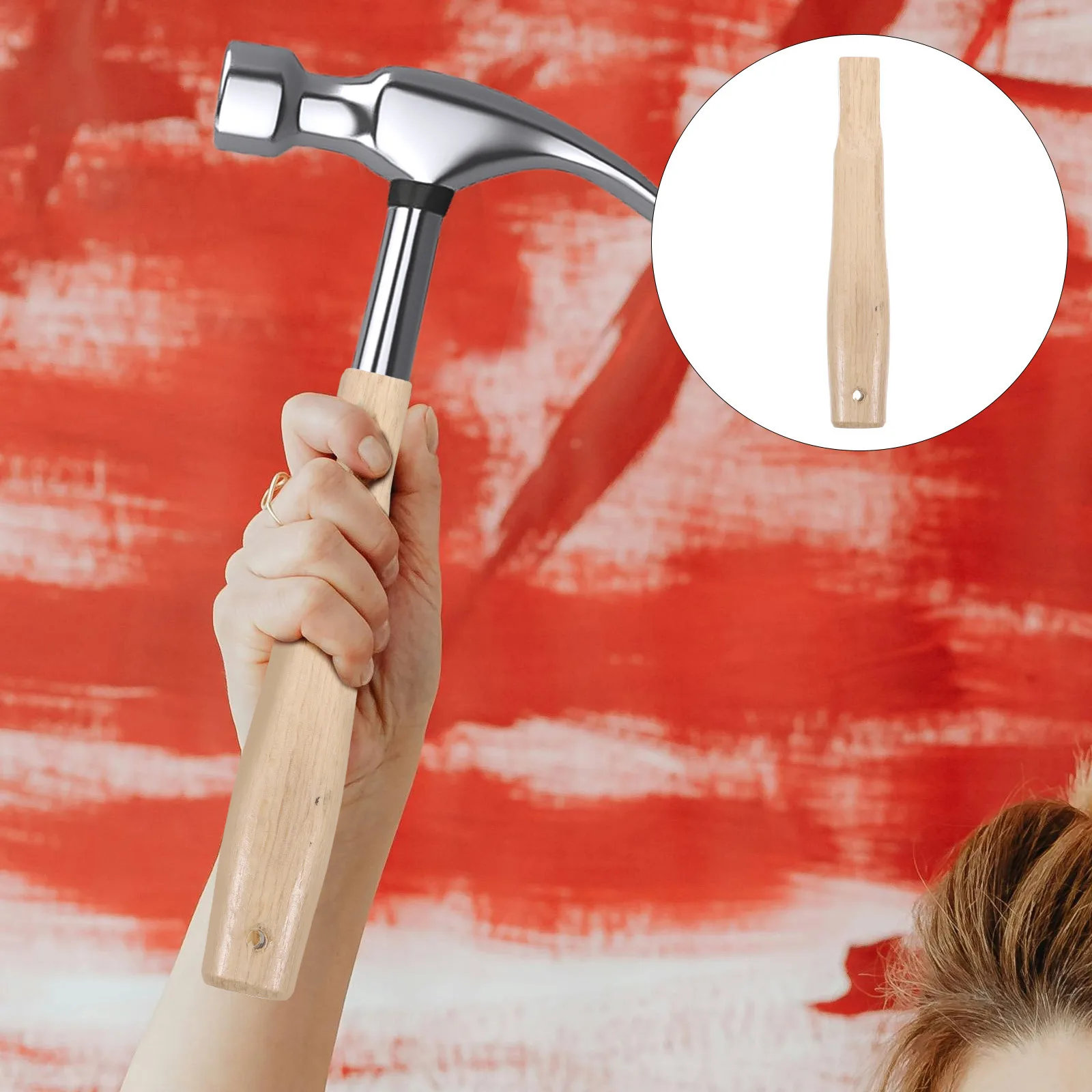 

Solid Wood Handle Replacement for Hammer Axe Versatile Use Longterm Durability Antiskid Hand Tool Household Khaki