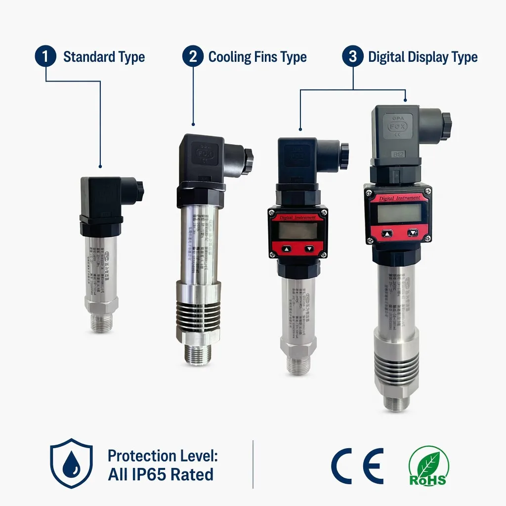 0.1second fast response,instantaneous impact resistance, IP67 protection grade, 304SS material differential pressure transmitter