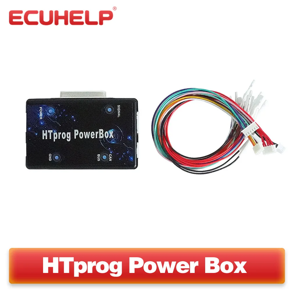 

ECUHELP HTprog Power Box for HTprog OBD2 ECU Programmer Tool / ECU Clone Tool etc Support on Bench / Boot / BDM