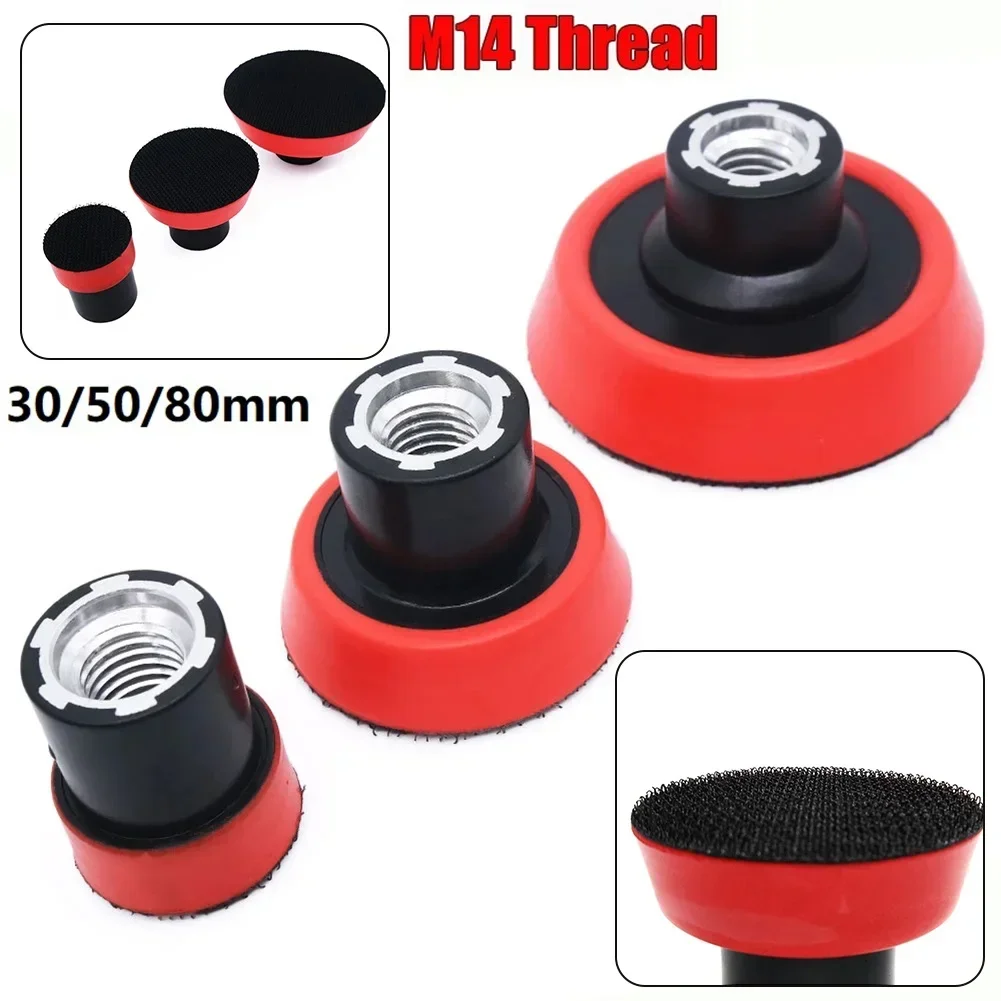 1/2/3 Inch Backing Plater Pad Sanding Polishing Pad Holder For Car Washing Care Sponge Pad Backer Disc Thread 