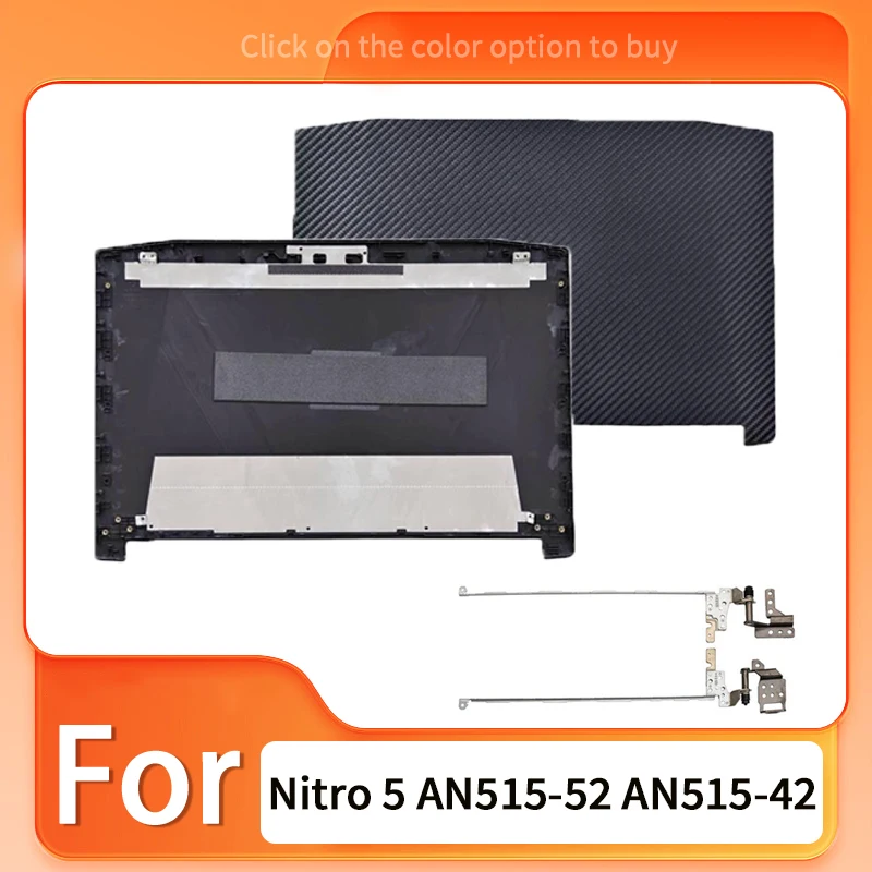 Black New Replace Cover For Nitro 5 AN515-52 AN515-42 LCD Back Cover Bezel Hinges