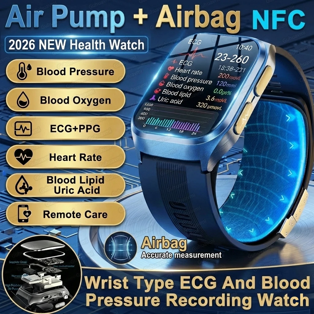 

Новые умные часы 2026 года с функцией измерения давления воздухом, многофункциональным мониторингом здоровья и микротестами на физическое состояние