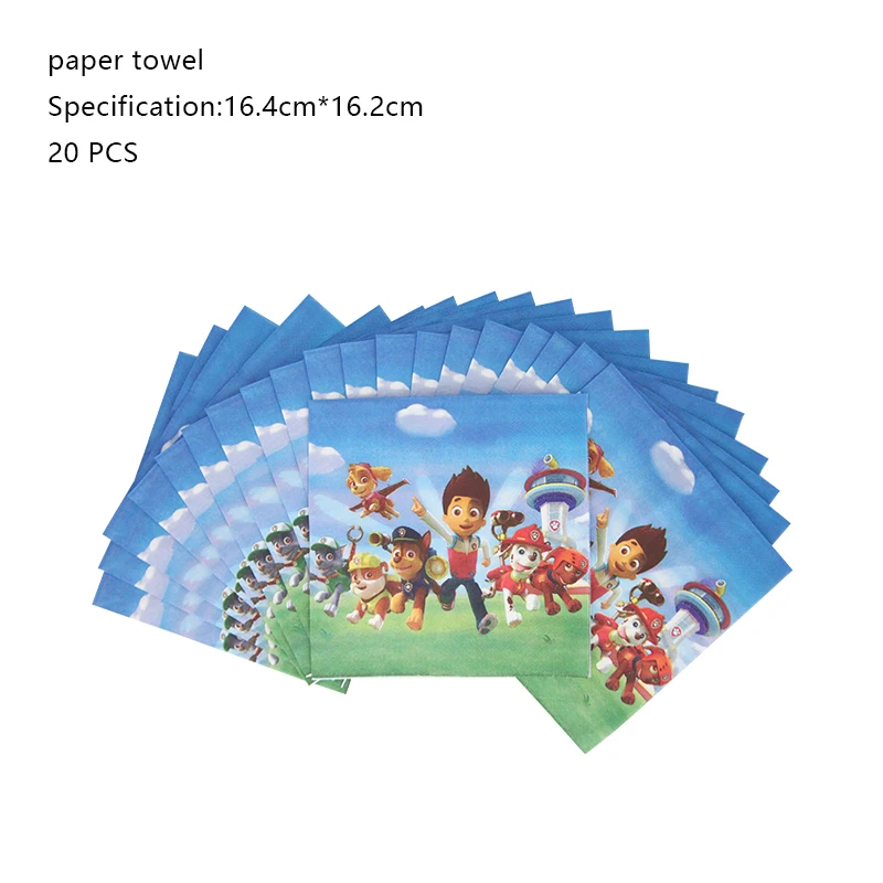 PAW Patrol Geburtstagsparty-Dekoration Chase Skye Latexballons für Kinder Eventzubehör Marshall Folienballon Hintergrundbanner