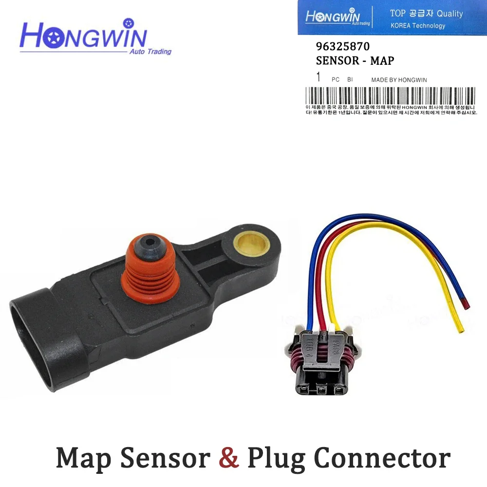 

96325870 Датчик абсолютного давления в коллекторе подходит для Chevrolet подходит для Spark Aveo Matiz daewoo Kalos 1.2L 1.4L 2005-2006 25184083