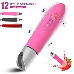 USB Charge Powerful Bullet Vibrator Dildo Sex Toys for Women Anal Clitoral Stimulator Erotic vibrator Adult Sex Toy shop 18