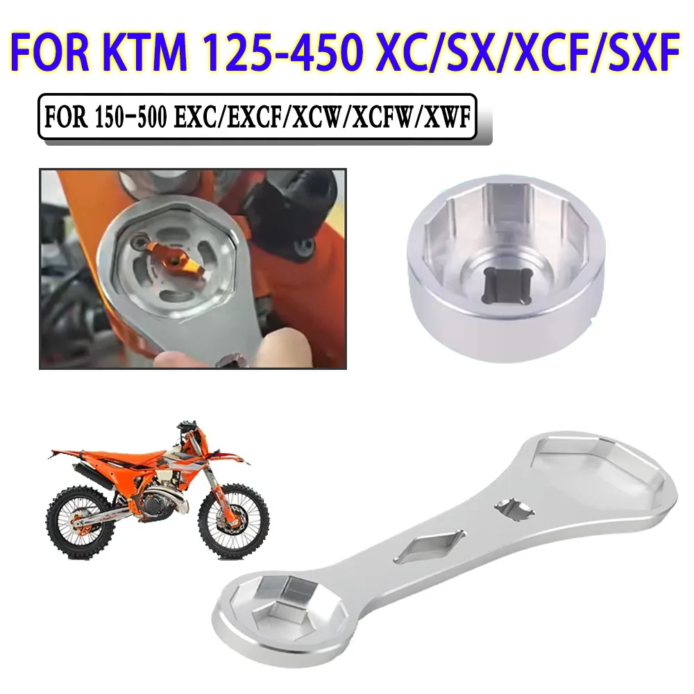 For KTM EXC EXCF XC XCF XCW XCFW SX SXF Motorcycle Multifunctional Spanner Fork Cap Wrenchs Shock Absorber Repair Removal Tool