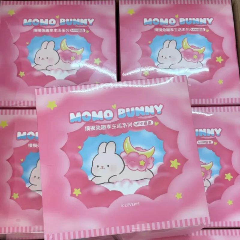 

Hot Sale Genuine Momo Bunny Fun Life Series Mini Cute Blind Box Set Hand-Made Desktop Ornaments Trendy Gift for Girls