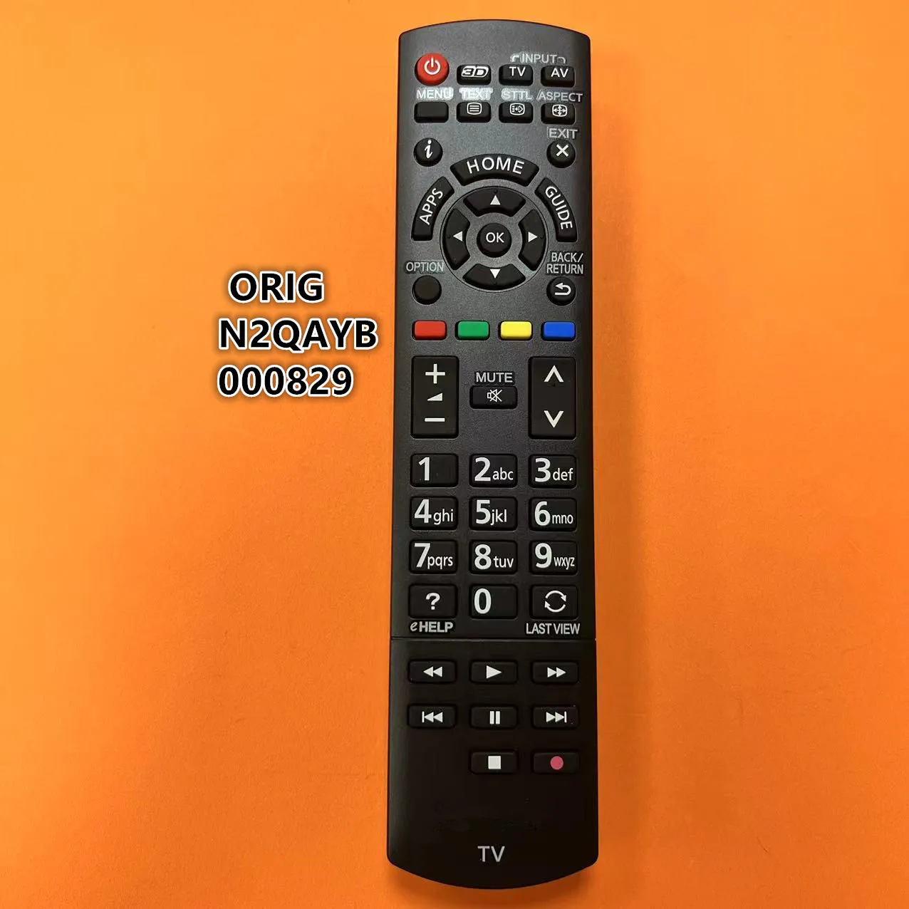 ORIG N2QAYB000829 Remote Control For Panasonic TV TA-60AS650 TX-39AEW654 TX-40AX630E TX-40AXW634 TX-L42ET60 TX-LR50ET60