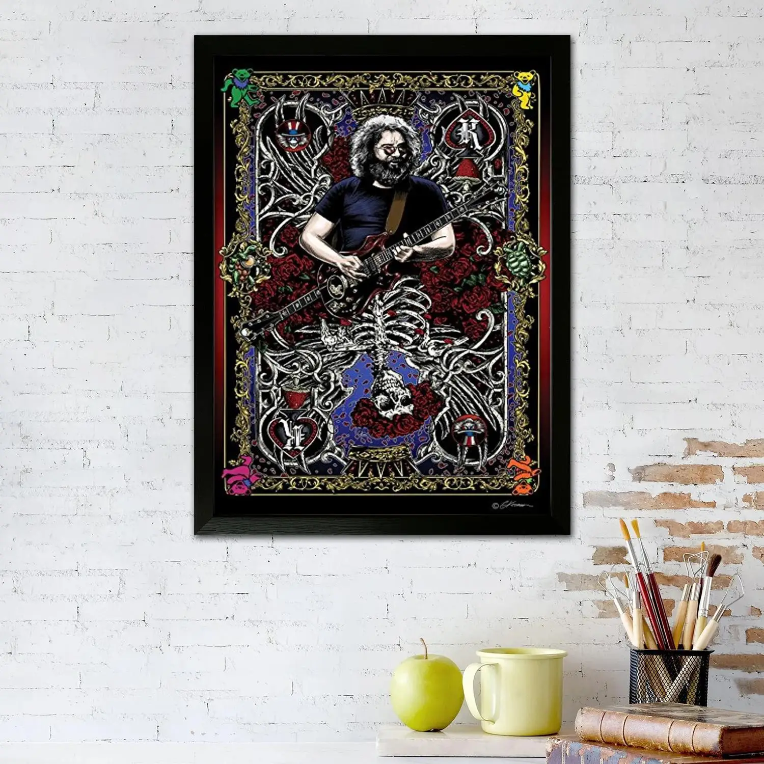 jerry garcia Canvas Art Poster and Wall Art Picture Print, Modern Family Bedroom Decor Posters,Decorative painting