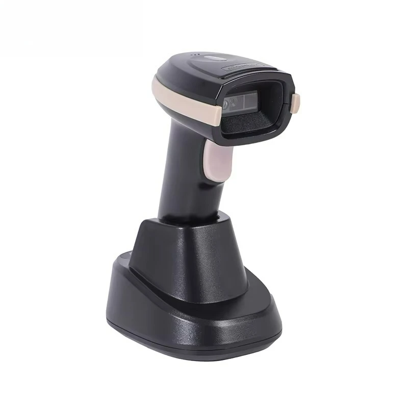 Reliable Multi-Functional Base Wireless BT 2D Barcode Scanner Automatic Sensing 2D QR Reader for IOS Android Supermarket Store