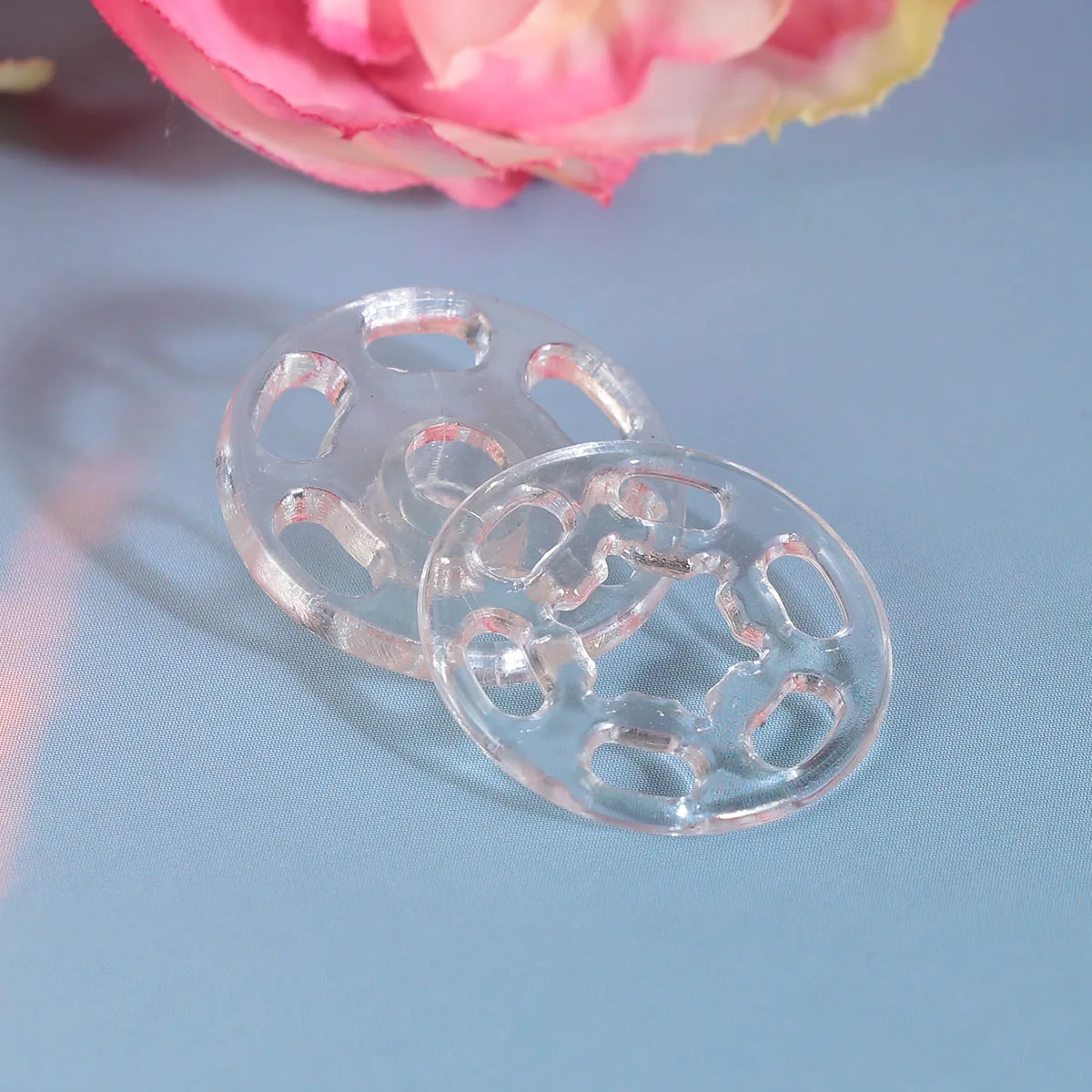 

1000Pcs Clear Plastic Button 18Mm Smooth Invisible Button for Sewing Crafts Scrapbook Knitting Clothing Repair Projects