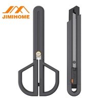 JIMIHOME Utility Knife and Scissors Set Household Tool Precision Light Duty Office Resist Rusting School Supply Tools