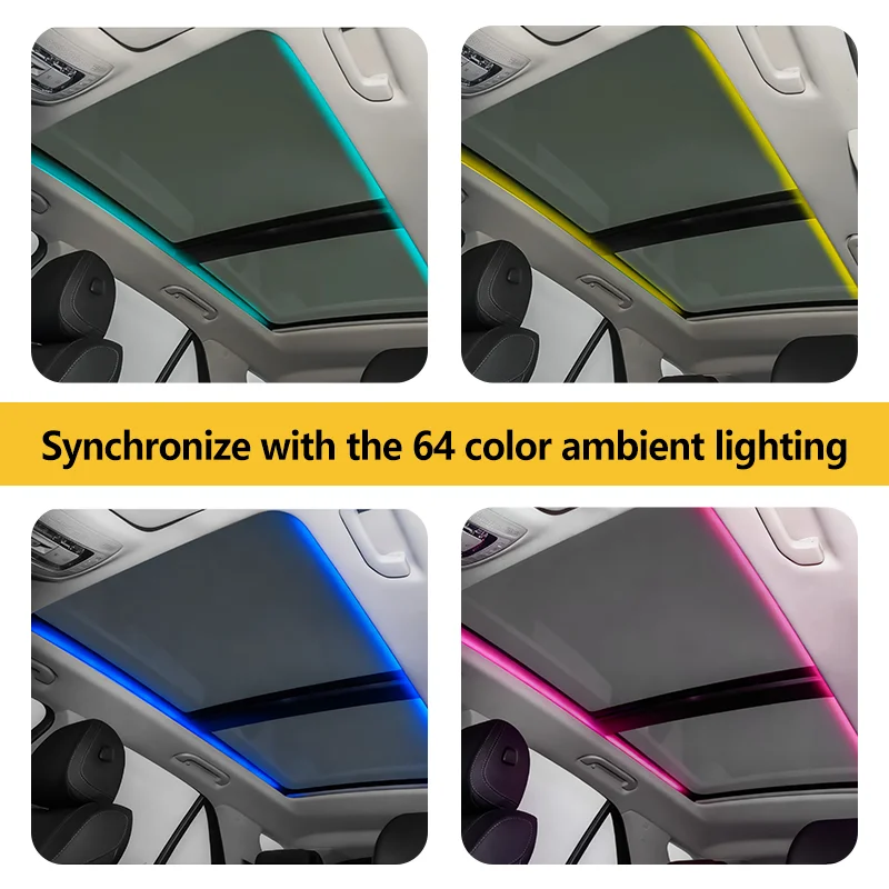 فتحة سقف الإضاءة المحيطة لمرسيدس بنز W167 GLS GLE350 GLE400 GLE450 سقف الديكور الملحقات الداخلية