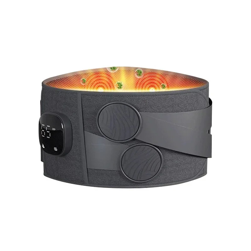 

Heat Waist Belt Brace Massage Waist Vibration Hot Compress Massager Lumbar Care Promote Blood Circulation Relax Muscle
