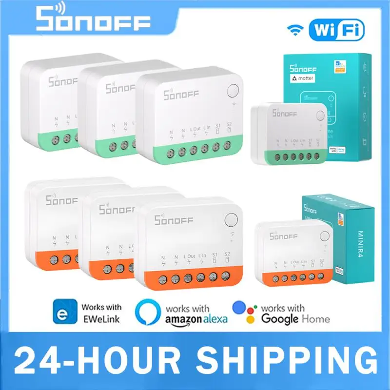 SONOFF MINI R4/MINIR4M Wifi Switch Module Smart Switch Works With R5 S-MATE Smart Home Voice Control Alexa Google Home Ewelink