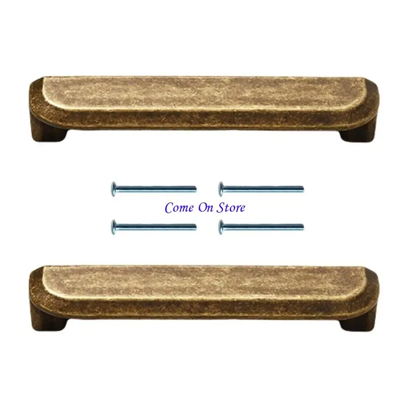 M6CF Vintages الخزانات البرونزية العتيقة مقابض الأبواب مجموعة من تصاميم 2 من الزخارف المنزلية وتجديد الأثاث